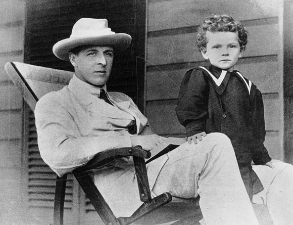 Lord Chelmsford z jego najmłodszym synem, Andrew, Queensland 1907.