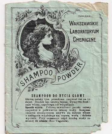 Opakowanie po szamponie w proszku